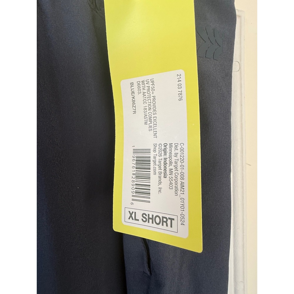 All in motion women's active high-rise, wide leg performance pants navy XL short - Picture 2 of 7